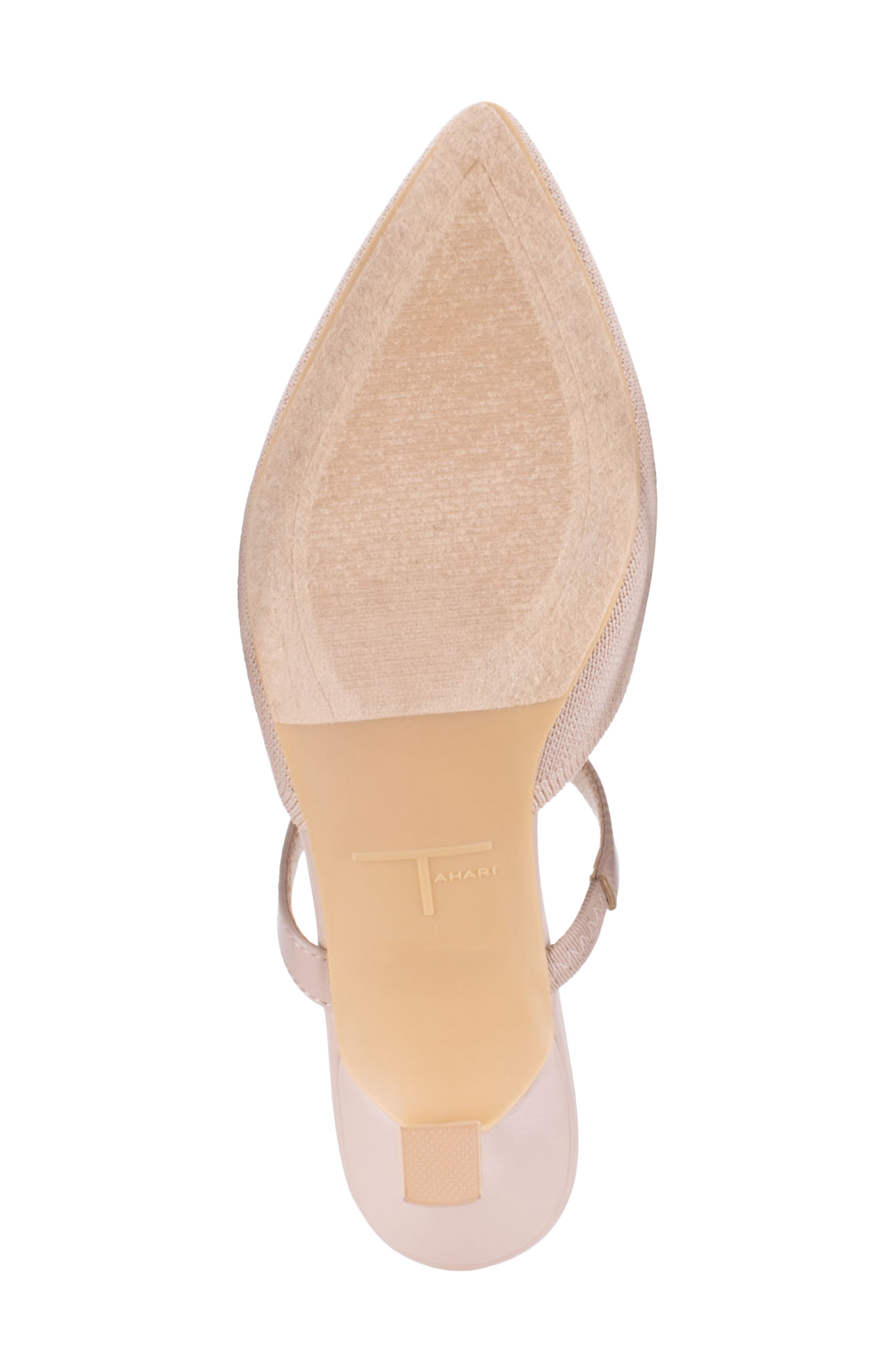 Fuji Pointed Toe Kitten Heel Mule, Alternate, color, NATURAL