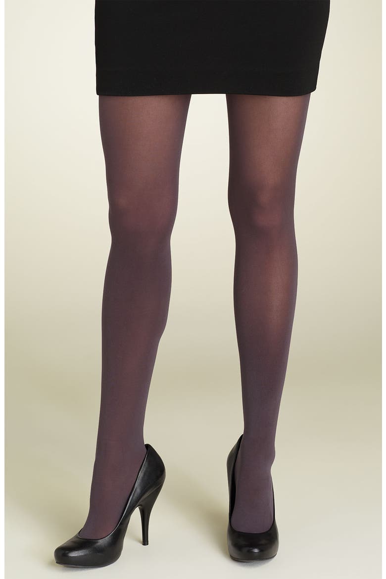DKNY '412' Control Top Opaque Tights, Main, color, FLANNEL GREY