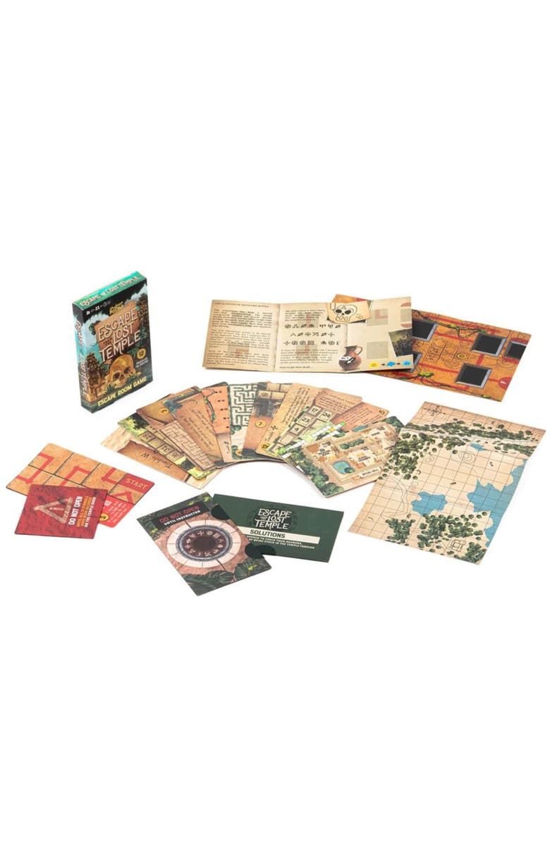 Professor Puzzle Escape from the Lost Temple Escape Room Board Game, Alternate, color, Multicolored