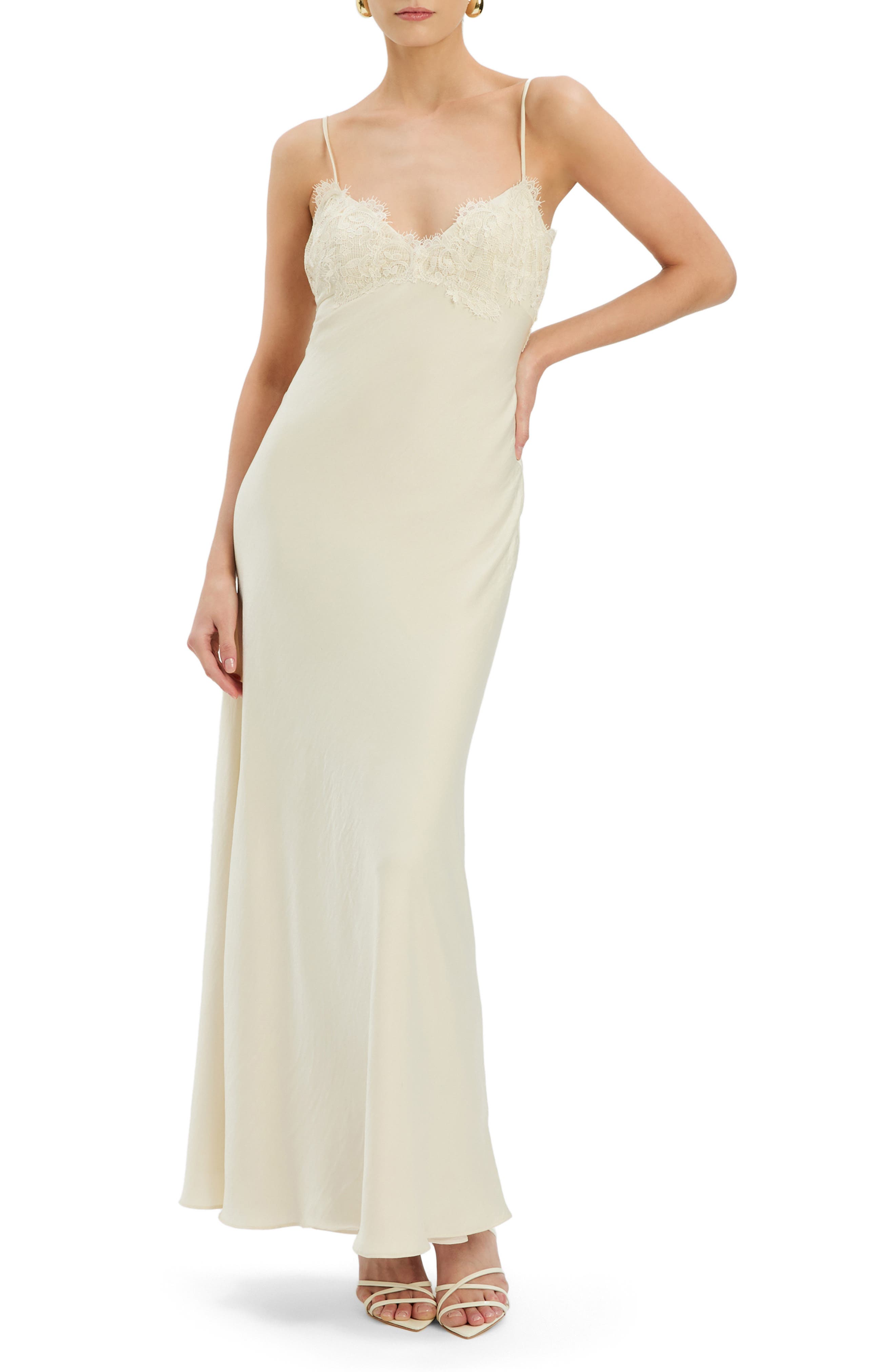 ribbed modal lace-trim long slip dress Forever 21 Women's Ribbed Lace-Trim Midi Dress in Green/Black Medium at Foxvalley Mall in Aurora, IL
