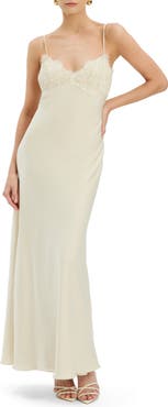 Bardot Elisan Lace Trim Slipdress