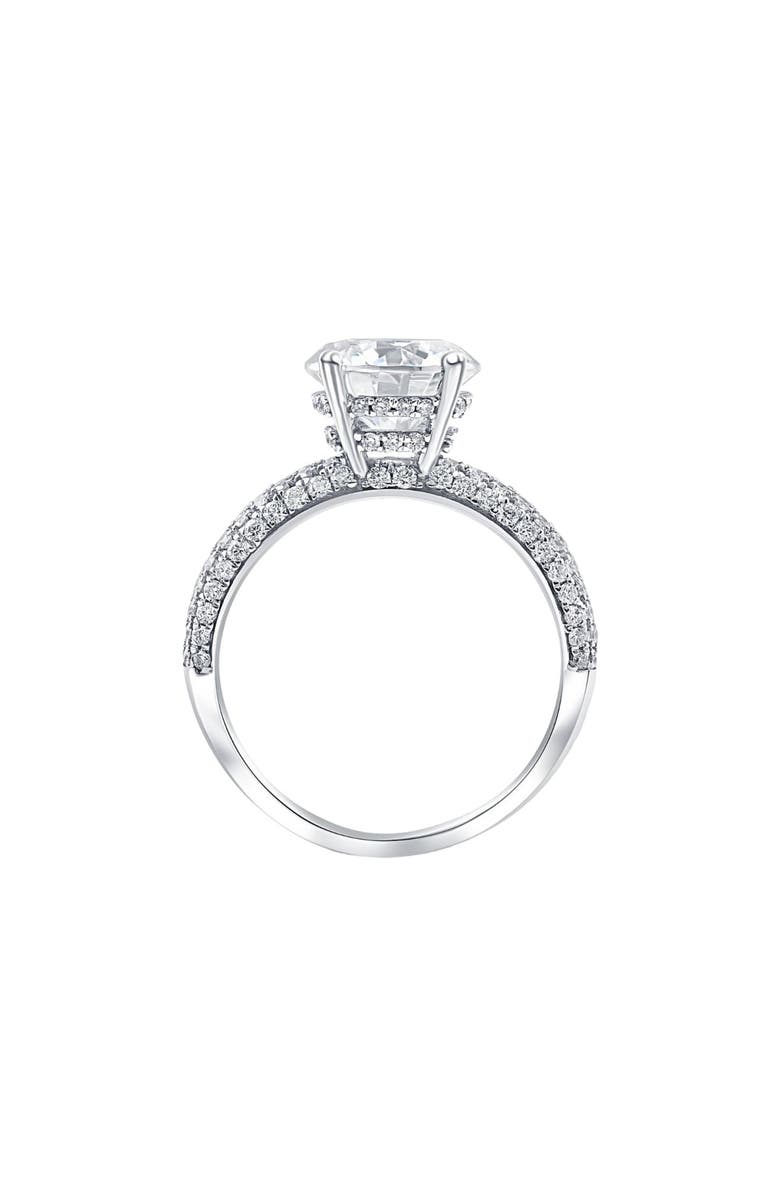 Bliss Diamond 4 Ct Pave Round Diamond Engagement Ring in Gold Lab Grown, Alternate, color, 