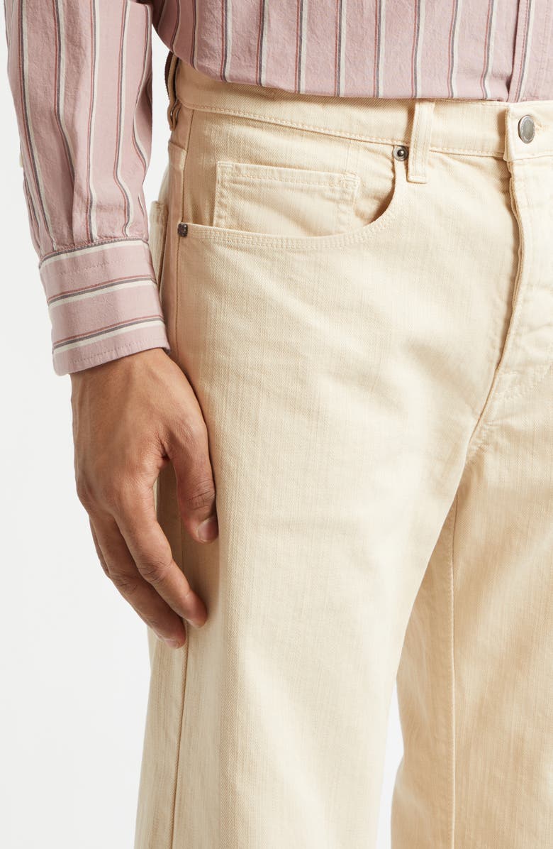 Massimo Alba Oceano Distressed Regular Fit Jeans, Alternate, color, Champagne