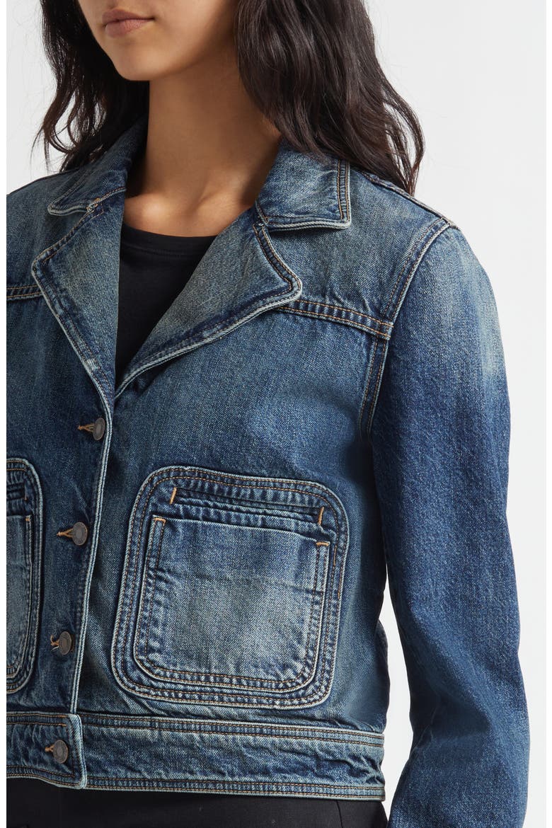 Georgy Denim Jacket, Alternate, color, SIMON WASH