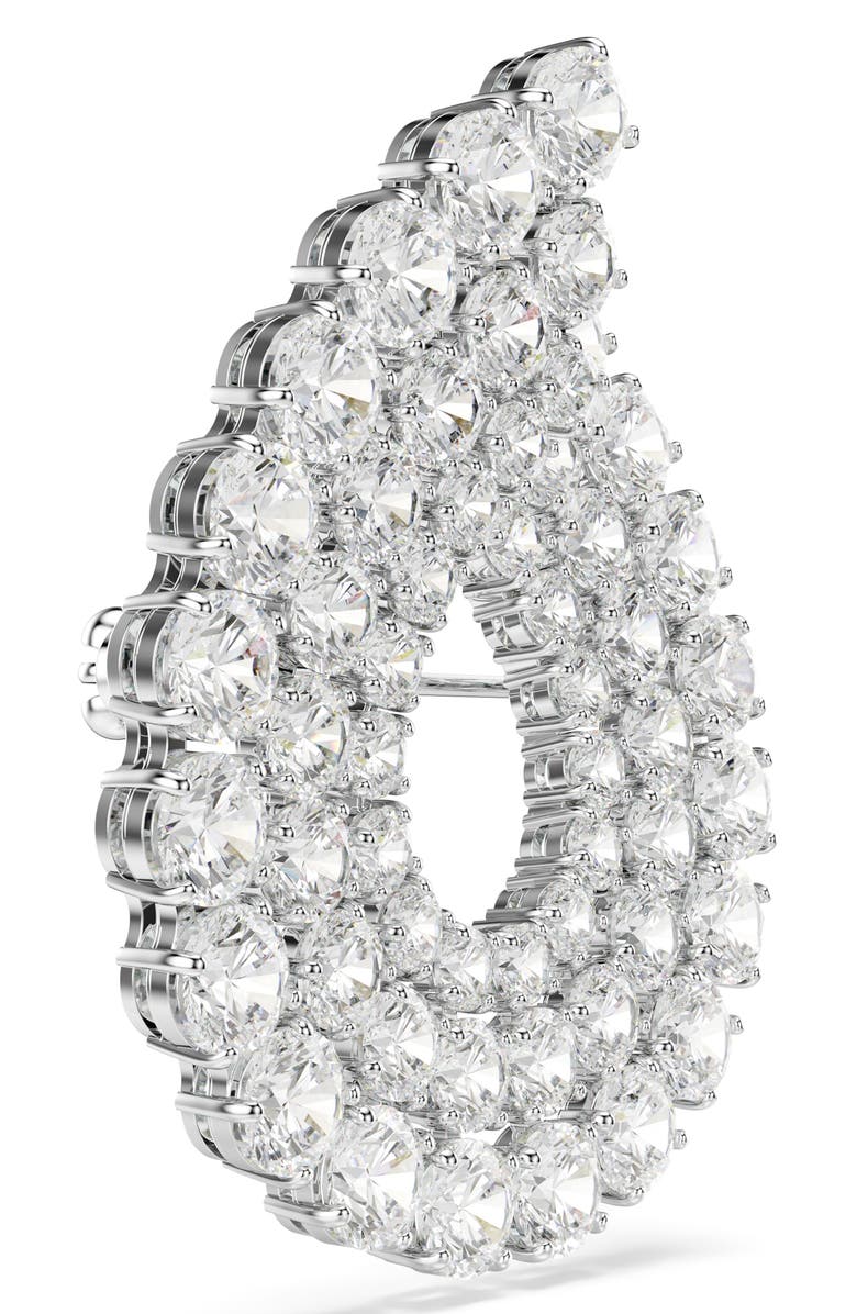 Swarovski Matrix Swarovski Crystal Brooch, Alternate, color, White