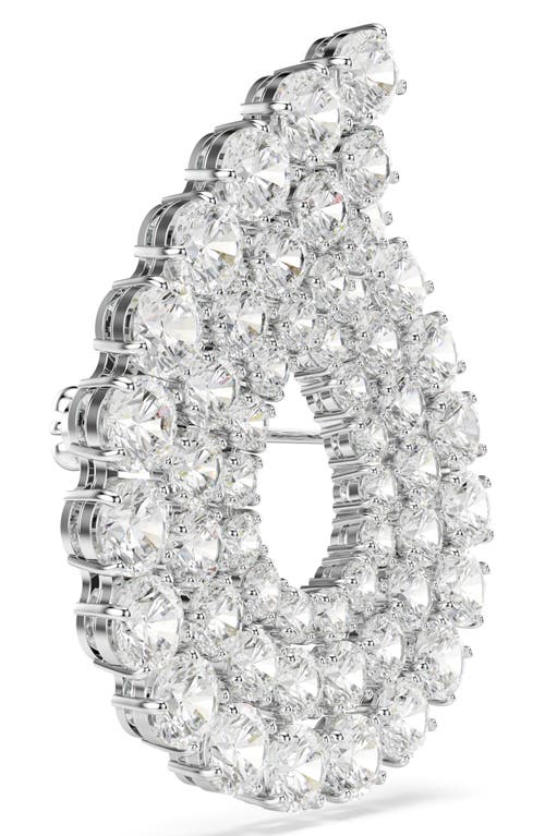 Swarovski Matrix Round Cut Crystal Brooch In White