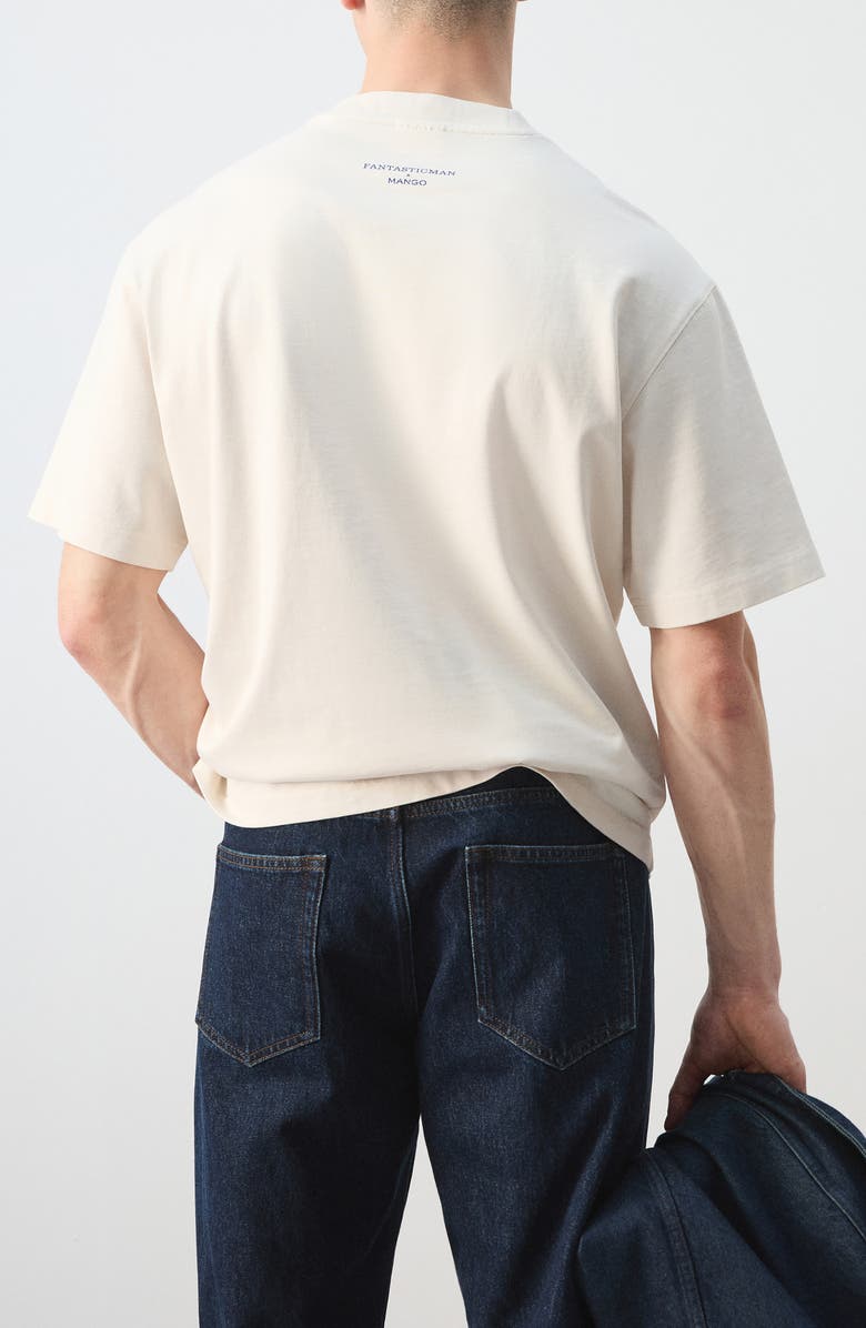 MANGO x Fantastic Man Want Graphic T-Shirt, Alternate, color, Off White