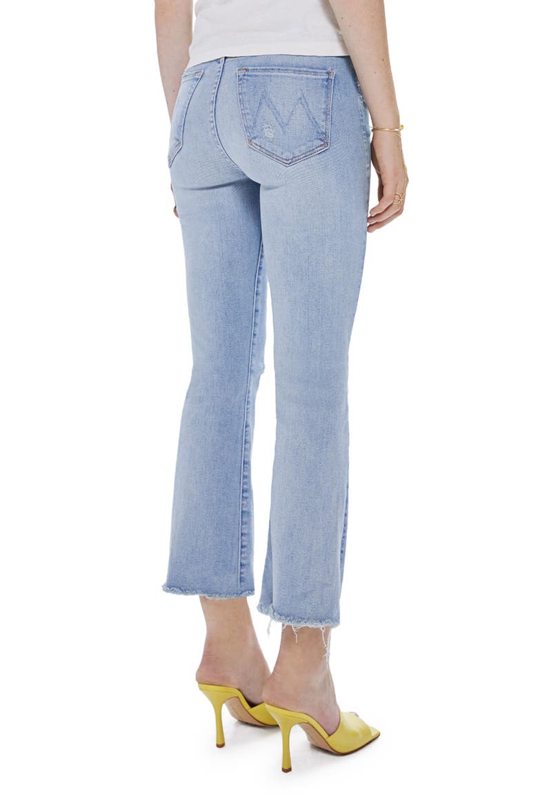 The Hustler High Waist Chewed Ankle Jeans, Alternate, color, POISONED PETALS