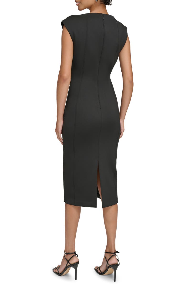 knee length cocktail dress for wedding guest Elegant Sequin Bodycon Midi Wedding Guest Dresses main image 1