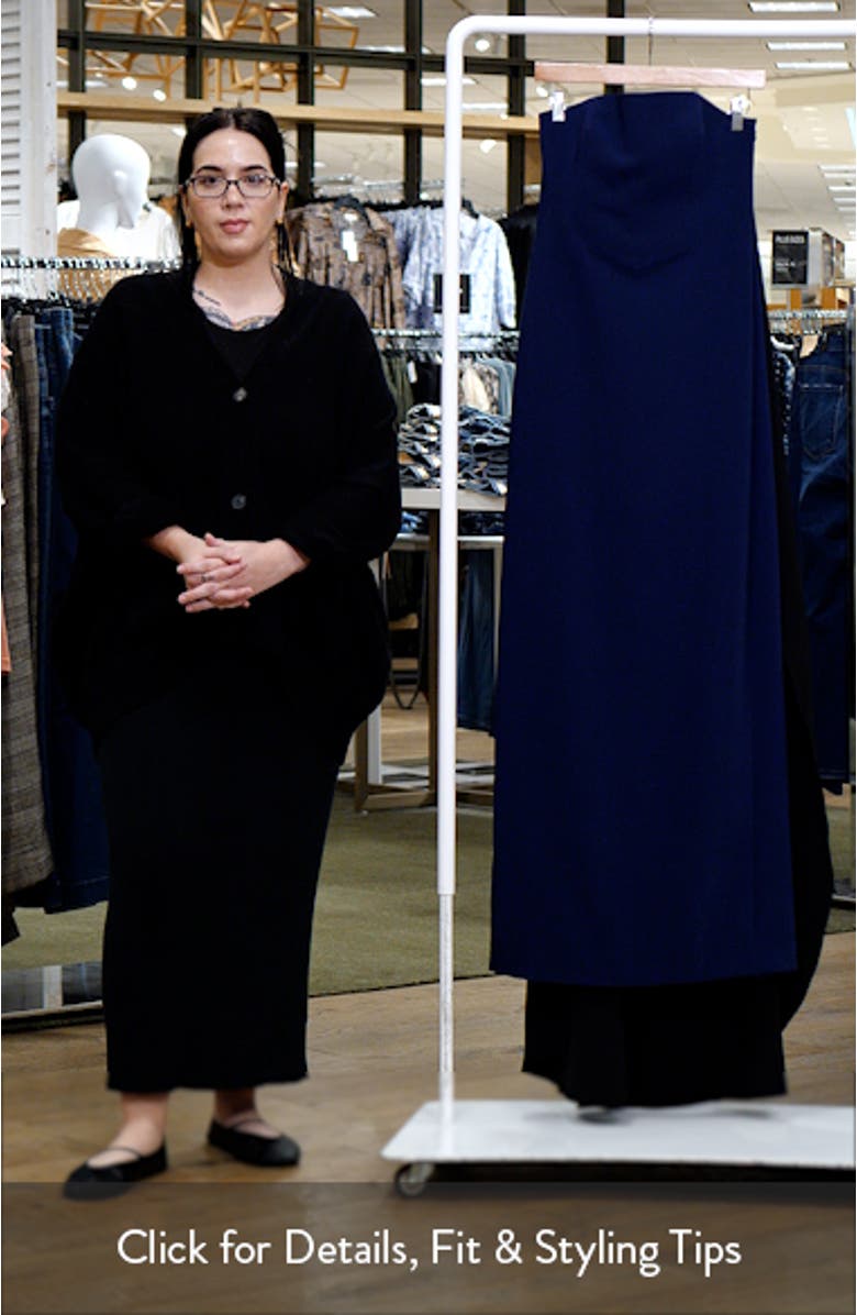 Strapless Crepe Gown, sales video thumbnail