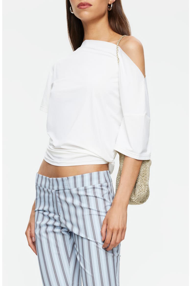 Wildlands One Shoulder Top, Alternate, color, MOONLIGHT