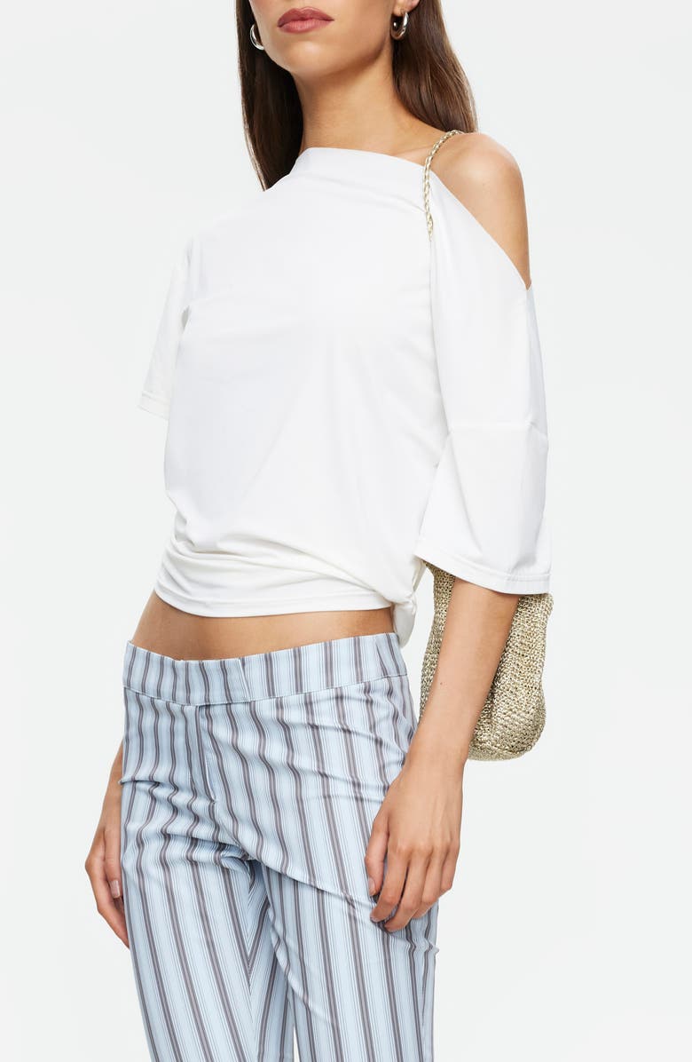 LIONESS Wildlands One Shoulder Top, Alternate, color, Moonlight