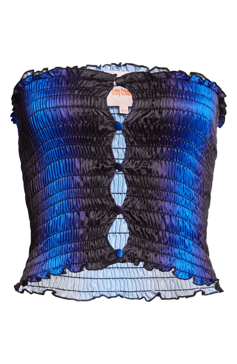 Amy Crookes Ombré Shirred Tube Top, Alternate, color, 