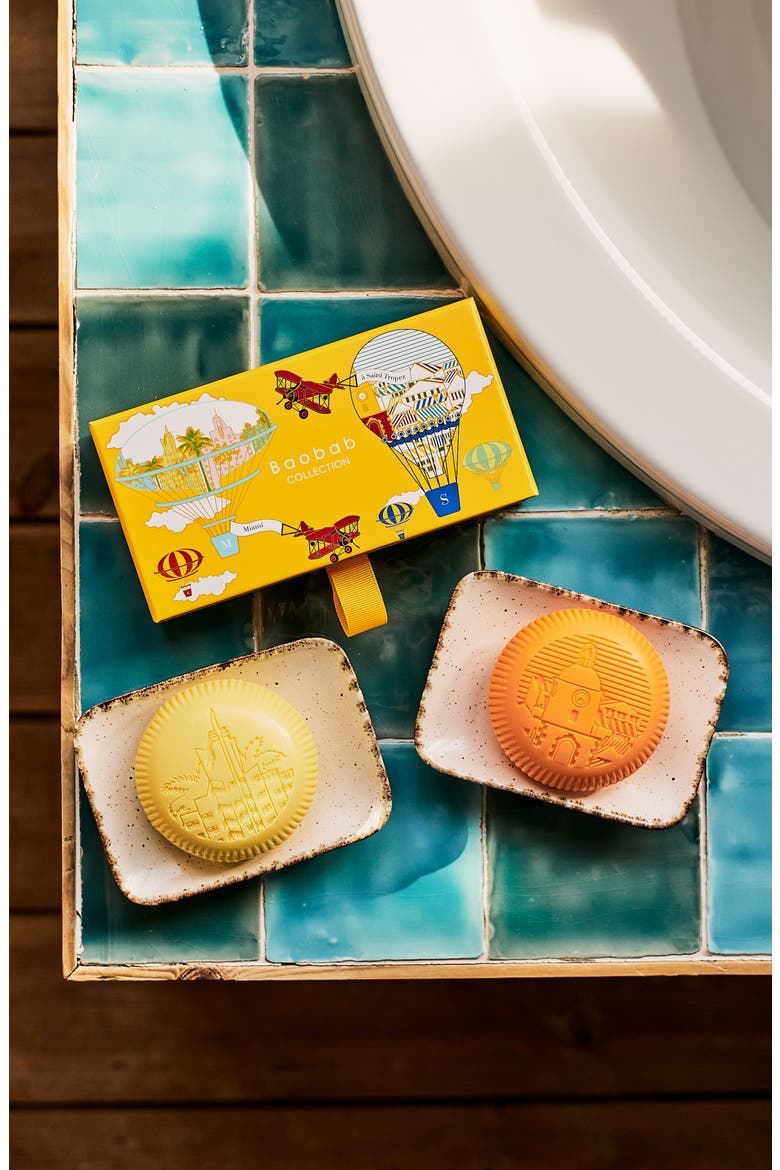 Miami & Saint-Tropez Soap Gift Box, Alternate, color, YELLOW/ ORANGE