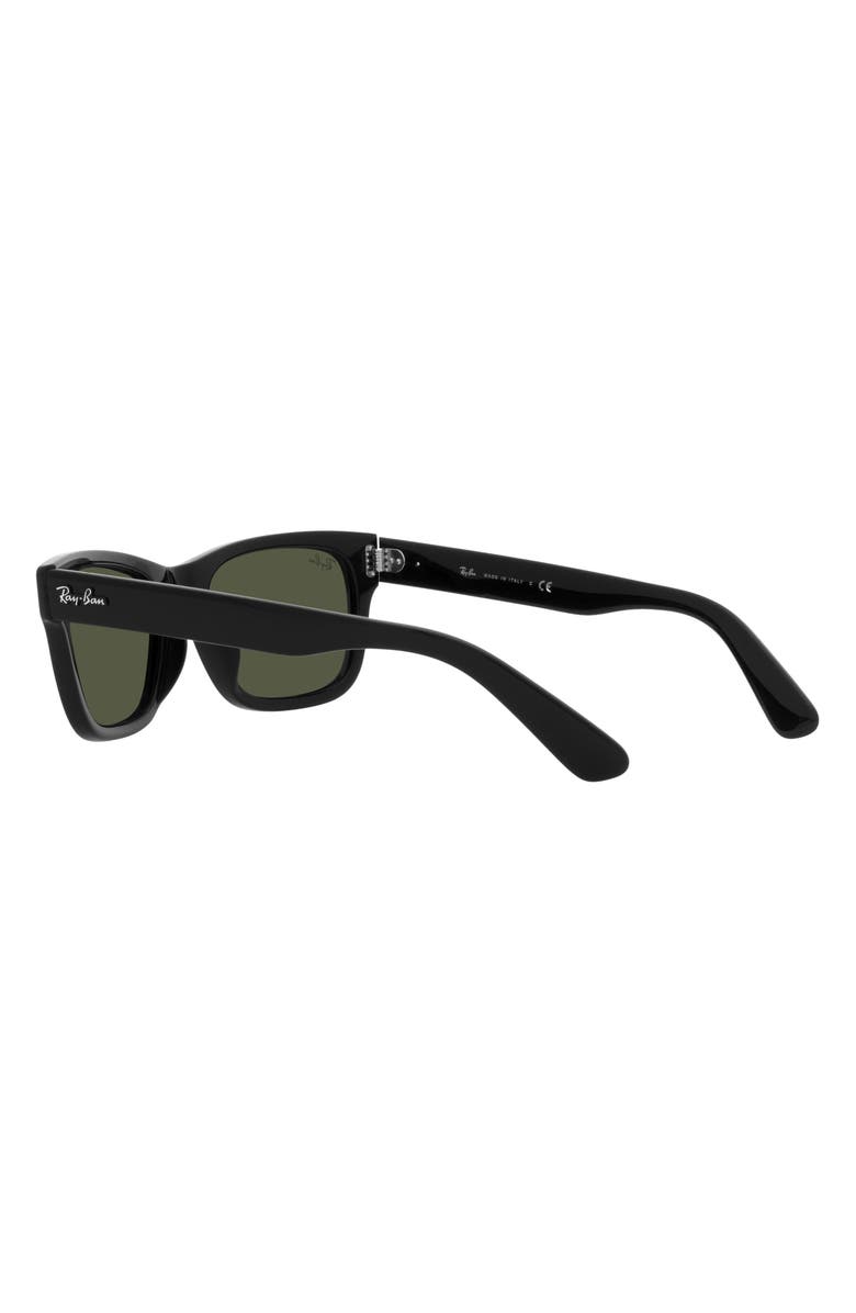 Ray-Ban Mr. Burbank 52mm Rectangular Sunglasses, Alternate, color, Black