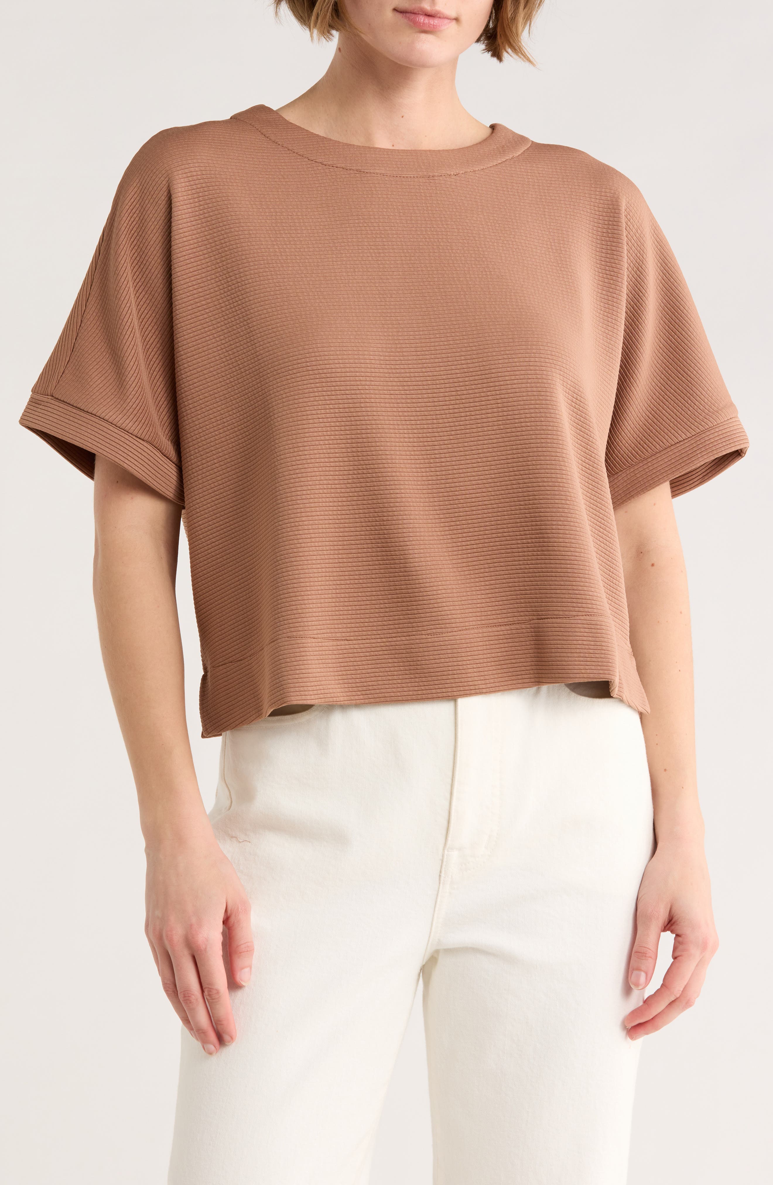 Ottoman Rib Button Back Top - image 3