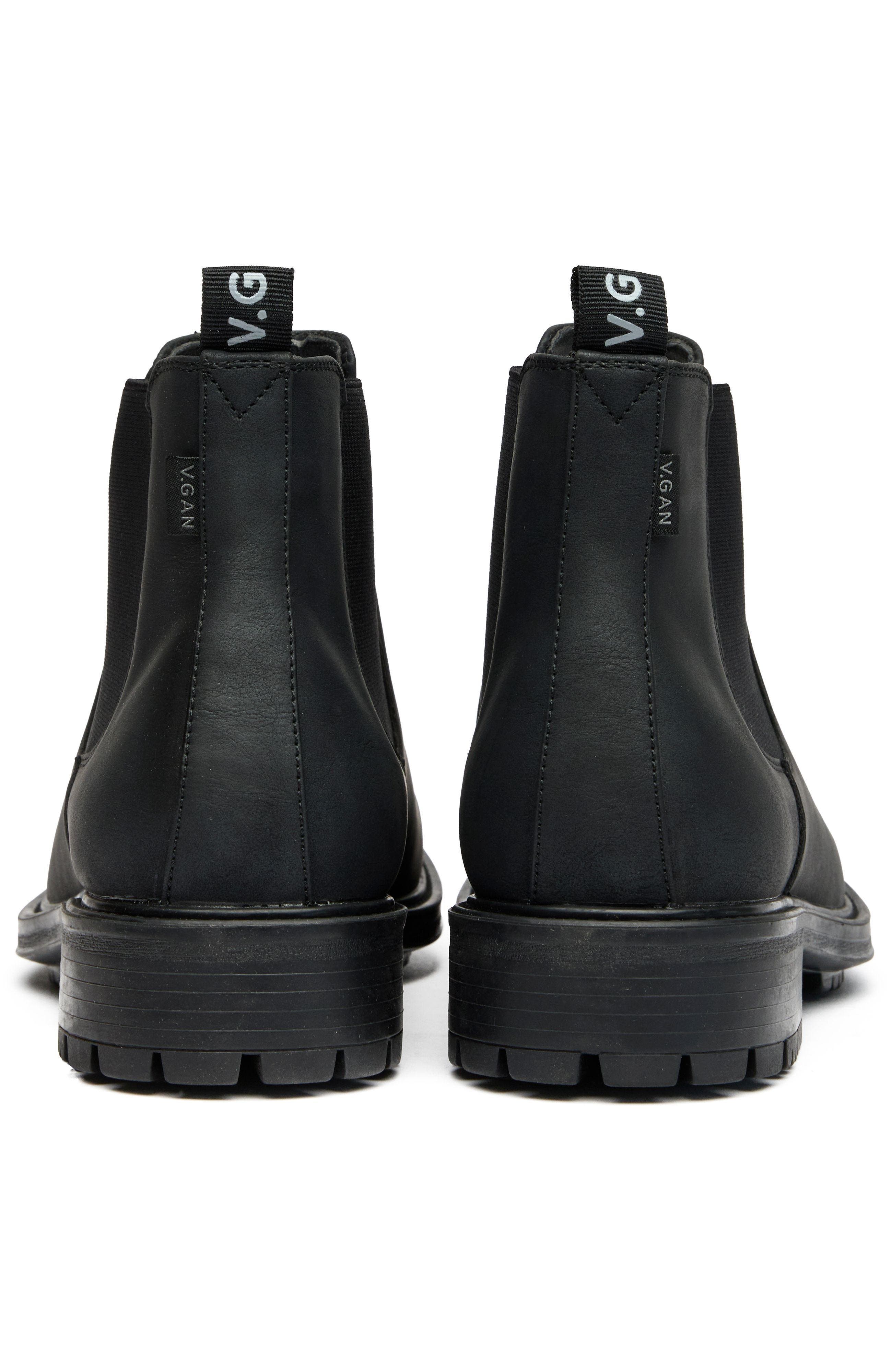 V.GAN LONDON Vegan Gem Chelsea Boots, Alternate, color, Black