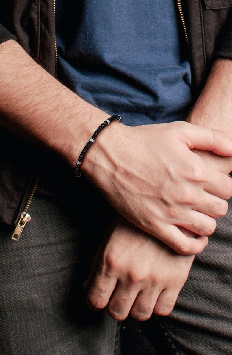 DELMAR 2.5mm Station Bracelet, Alternate, color, Black