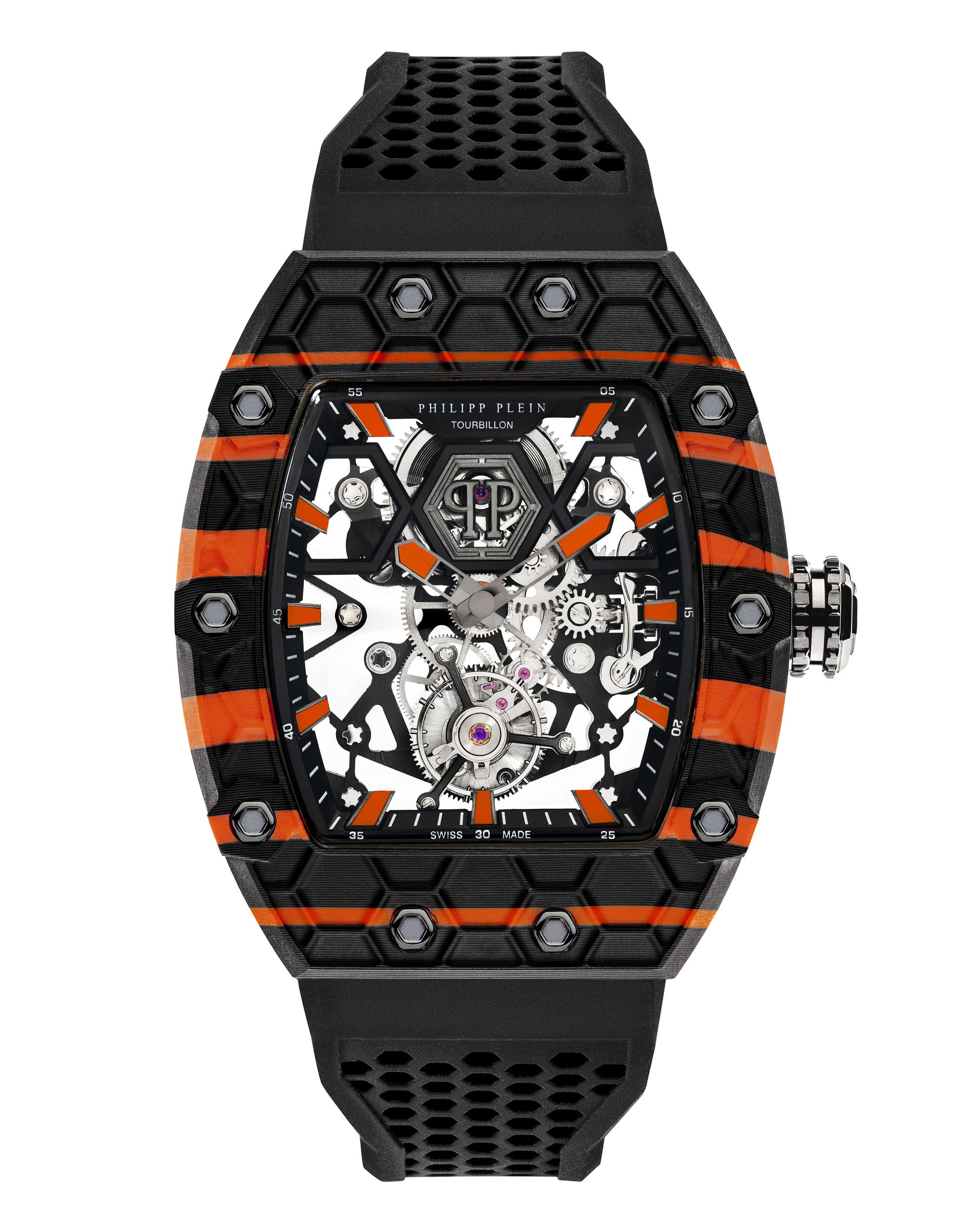 selected black/orange