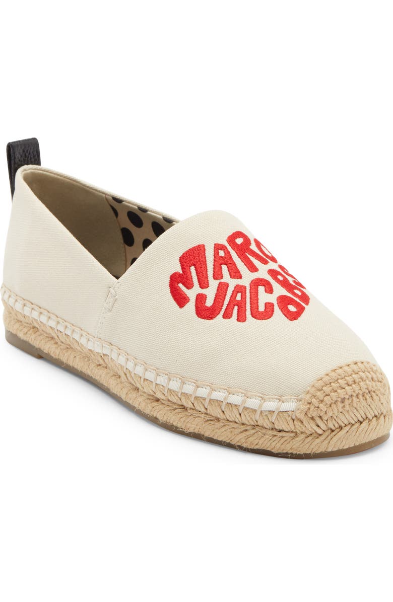 Marc Jacobs The Marc Heart Espadrille Flat, Main, color, Natural