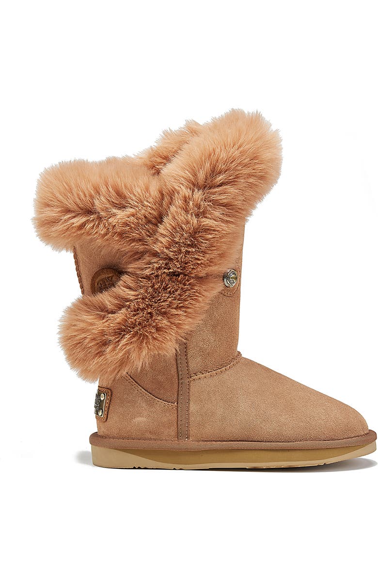 Australia Luxe Collective Nordic Genuine Shearling Lined Short Boot, Alternate, color, Chestnut