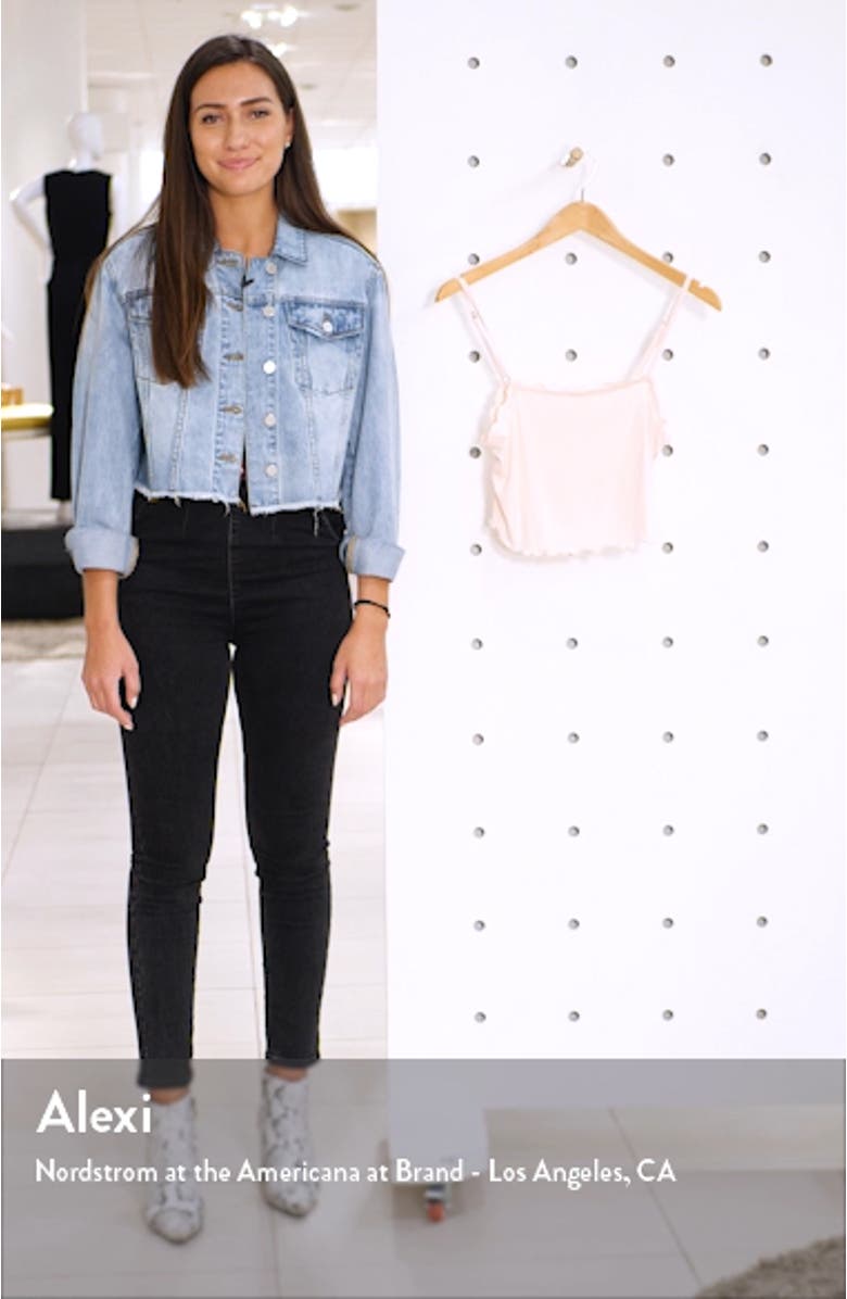 x Claudia Sulewski Ruffle Edge Crop Camisole, sales video thumbnail