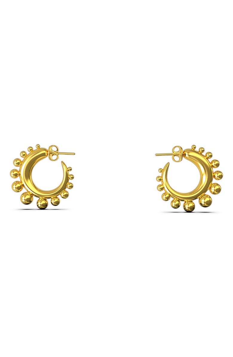 Khiry Tiny Khartoum Gold Vermeil Embellished Hoop Earrings, Main, color, 