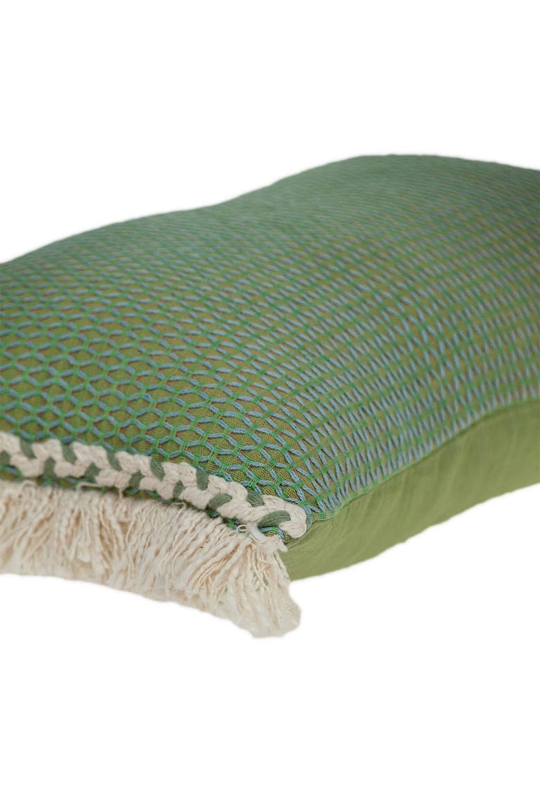 Leesa Green Throw Pillow, Alternate, color, GREEN