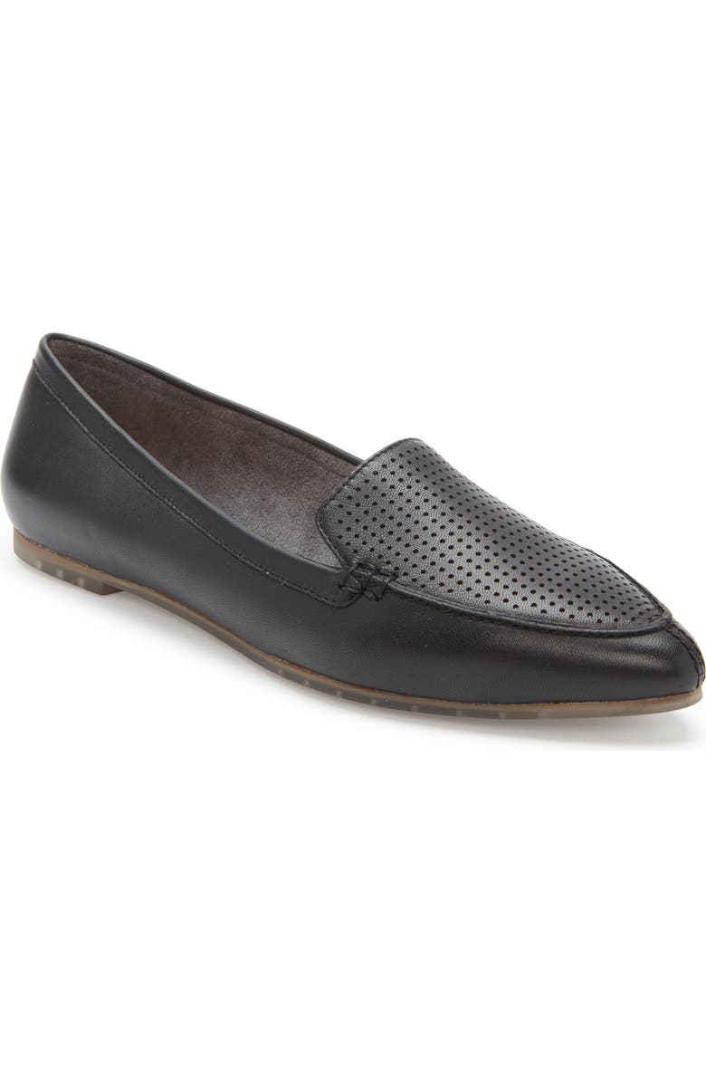 Me Too Alegra Perforated Pointy Toe Loafer, Main, color,