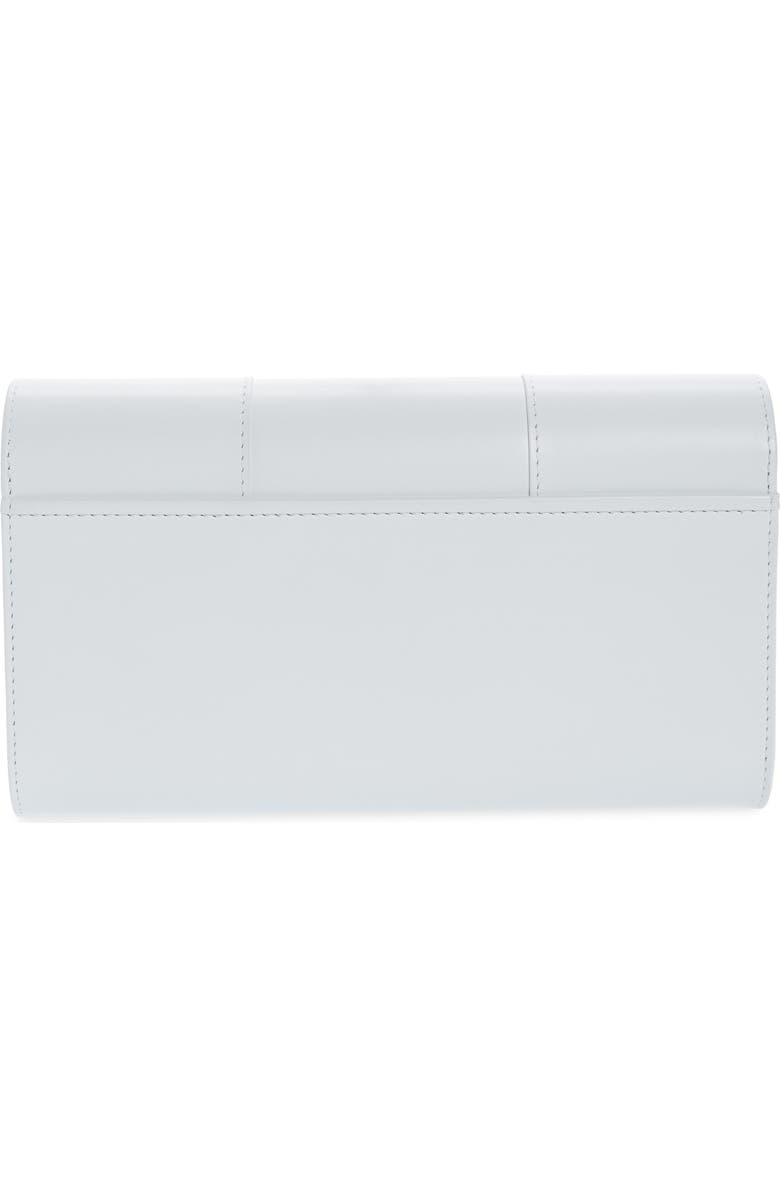 PERRIN La Croisette Crystal Embellished Leather Clutch, Alternate, color,