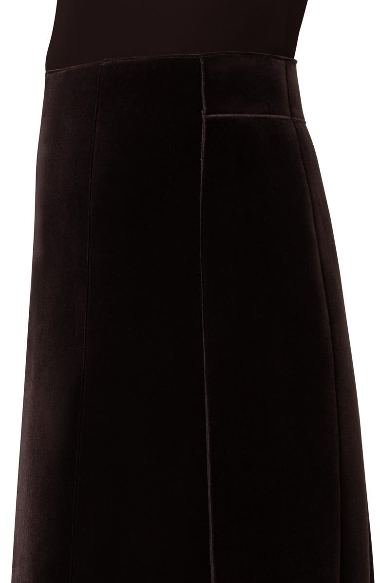 Akris Velvet Spacer Knit Skirt, Alternate, color, 