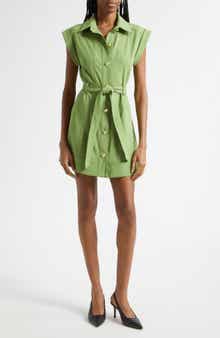 Milo Stretch Button Front Minidress