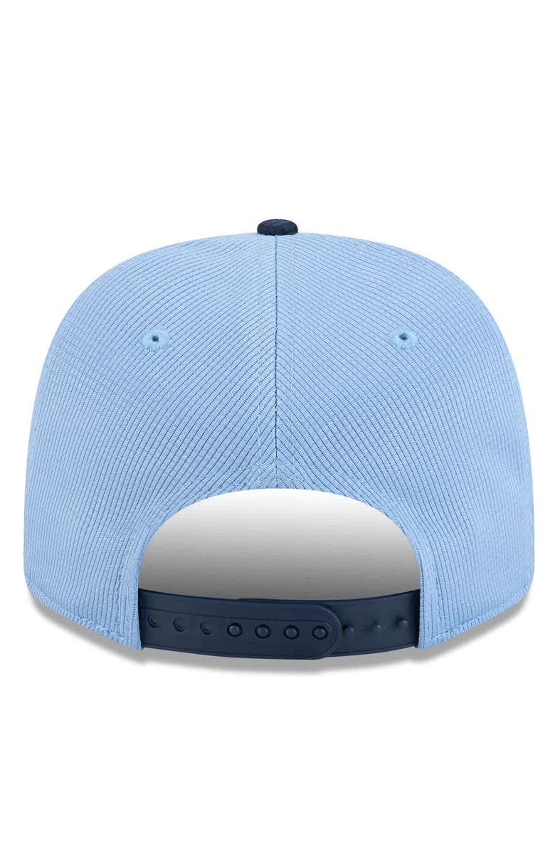 New Era Men's New Era Sky Blue/Navy Sporting Kansas City 2025 Jersey Hook 9SEVENTY Stretch-Snap Hat, Alternate, color, Light Blue