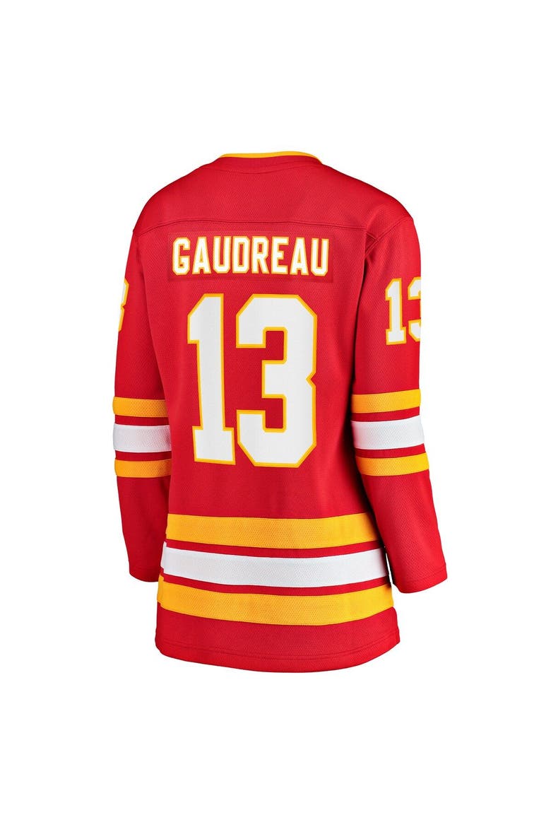Women's Fanatics Branded Johnny Gaudreau Red Calgary Flames Home Premier Breakaway Player Jersey, Alternate, color, Red
