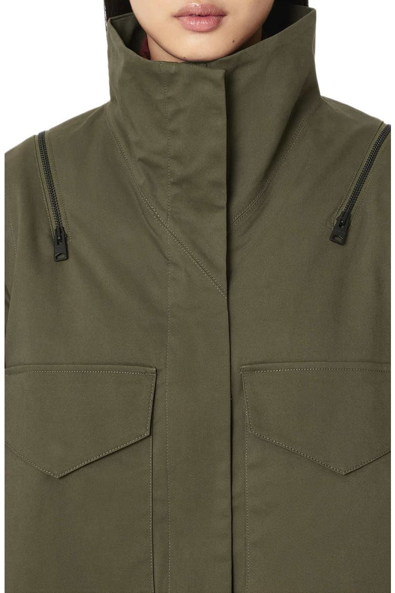Leighton Cotton Blend Utility Jacket, Alternate, color, DARK KHAKI GREEN