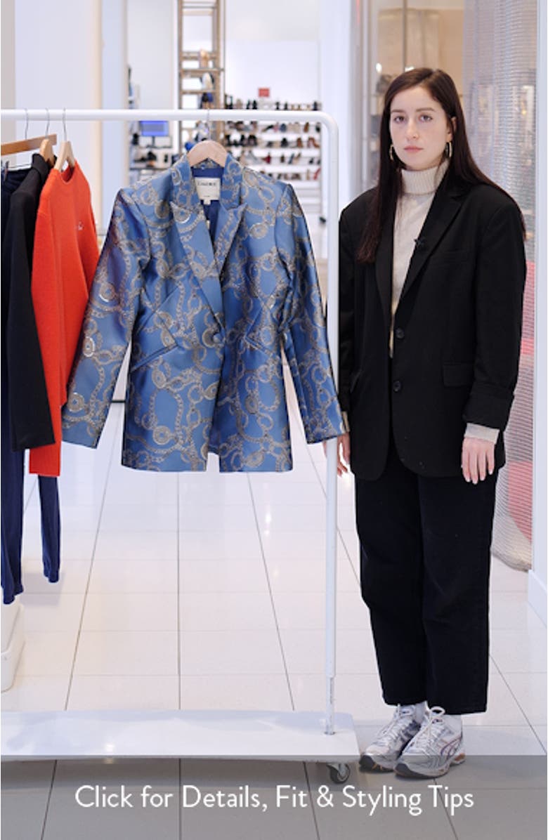 Sheila Structured Satin Blazer, sales video thumbnail