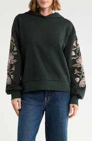 Scotch & Soda Embroidered Hooded Sweatshirt