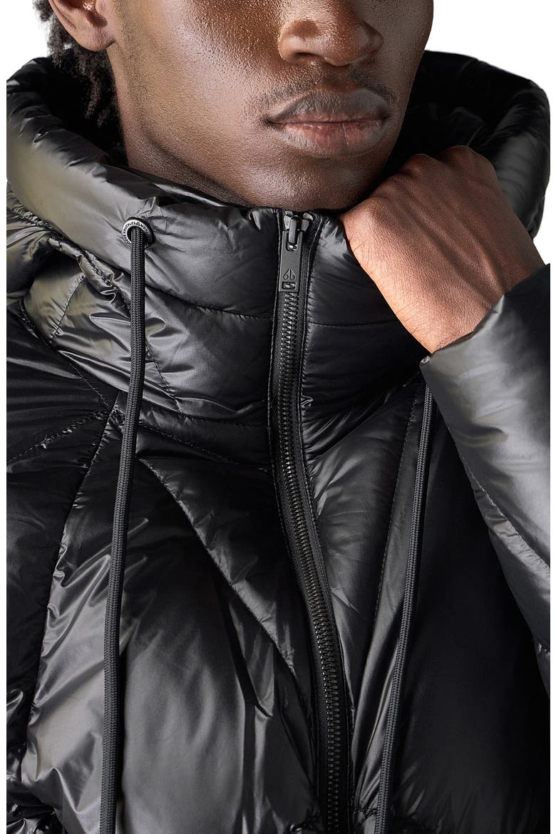 Iceberg Quilt Down Puffer Jacket, Alternate, color, BLACK