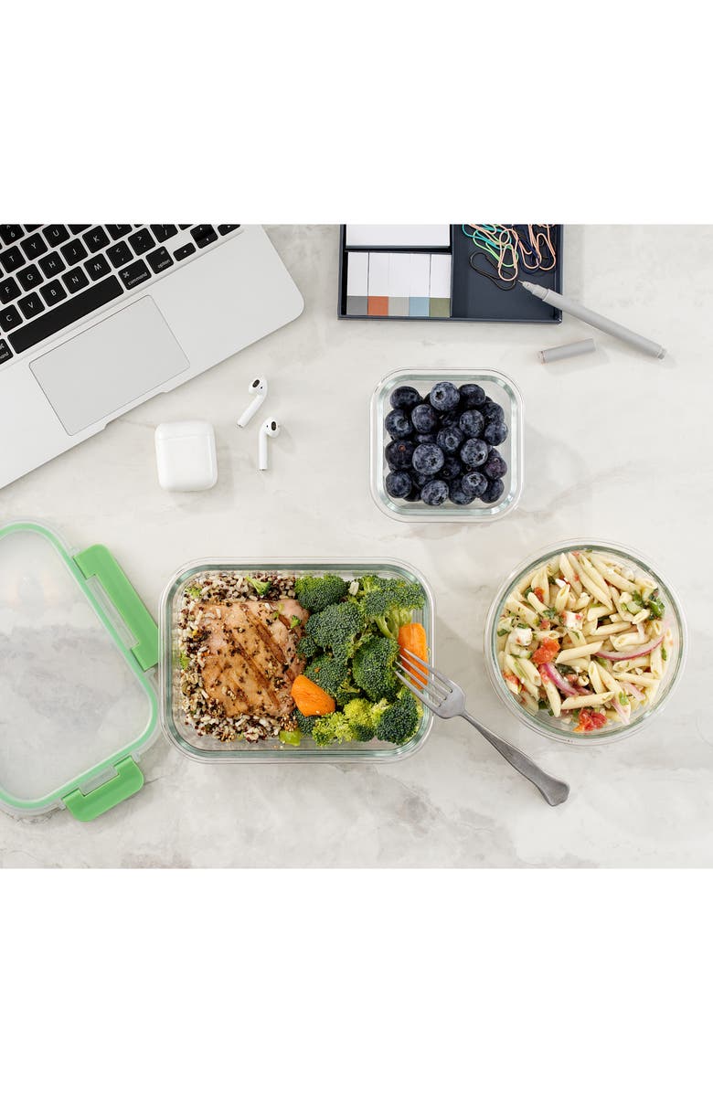 JoyJolt 24-Piece Glass Food Storage Containers with Lids, Alternate, color,