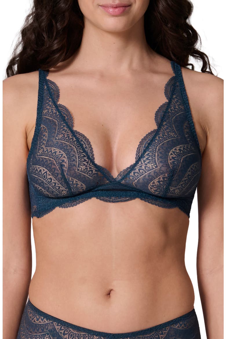 Karma Triangle Bralette, Main, color, PRESTIGE BLUE