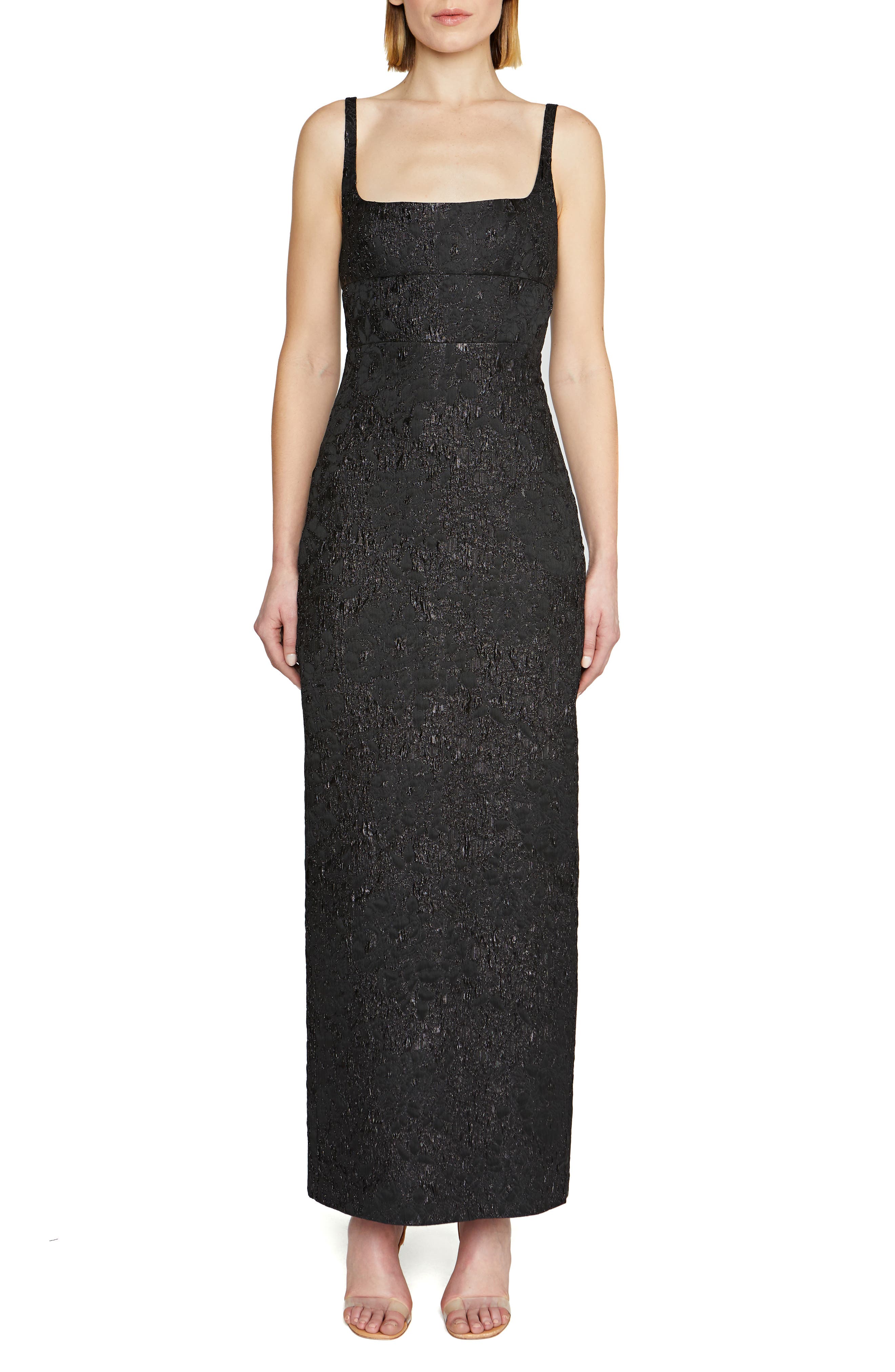 ML Monique Lhuillier Adele Jacquard Column Gown (Women) | Nordstromrack