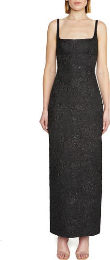 ML Monique Lhuillier Adele Jacquard Column Gown Nordstrom