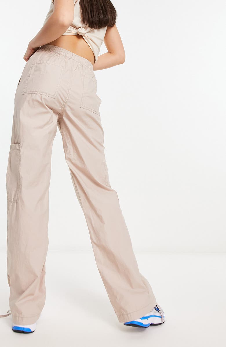 ASOS DESIGN Pull-On Cotton Poplin Cargo Pants, Alternate, color,
