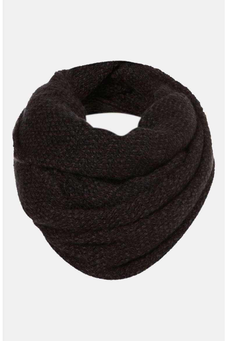 Marled Sweater Infinity Scarf, Main, color, CHARCOAL