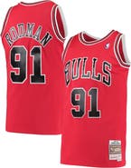 Mitchell & Ness Men's Mitchell & Ness Dennis Rodman Red Chicago Bulls Hardwood Classics 1997-98 Swingman Jersey