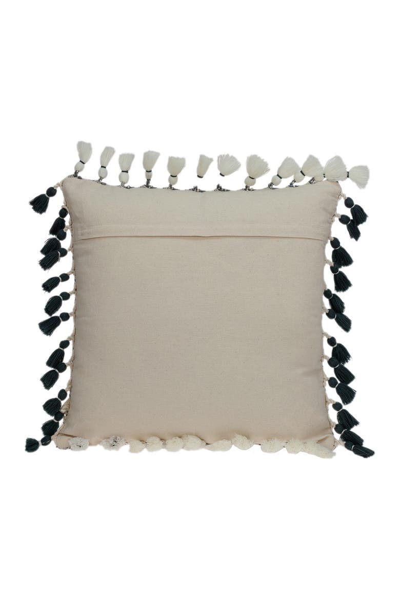 Arwen Transitional Grey & Slate Throw Pillow, Alternate, color, GREY/SLATE