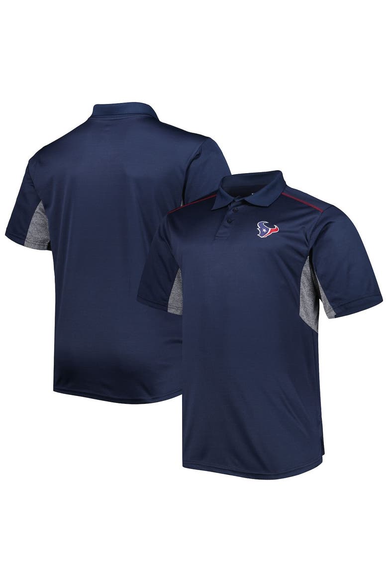 Men's Navy Houston Texans Big & Tall Team Color Polo, Alternate, color, Navy
