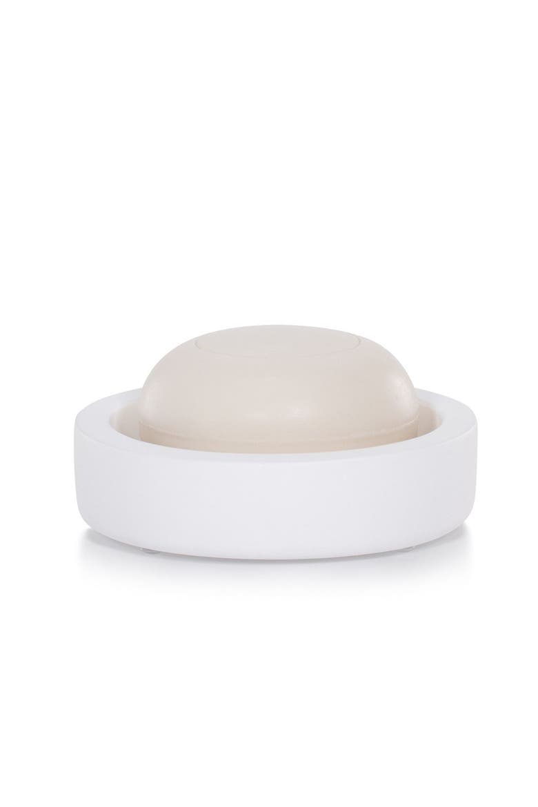 Domus White Matte Soap Dish, Main, color, WHITE