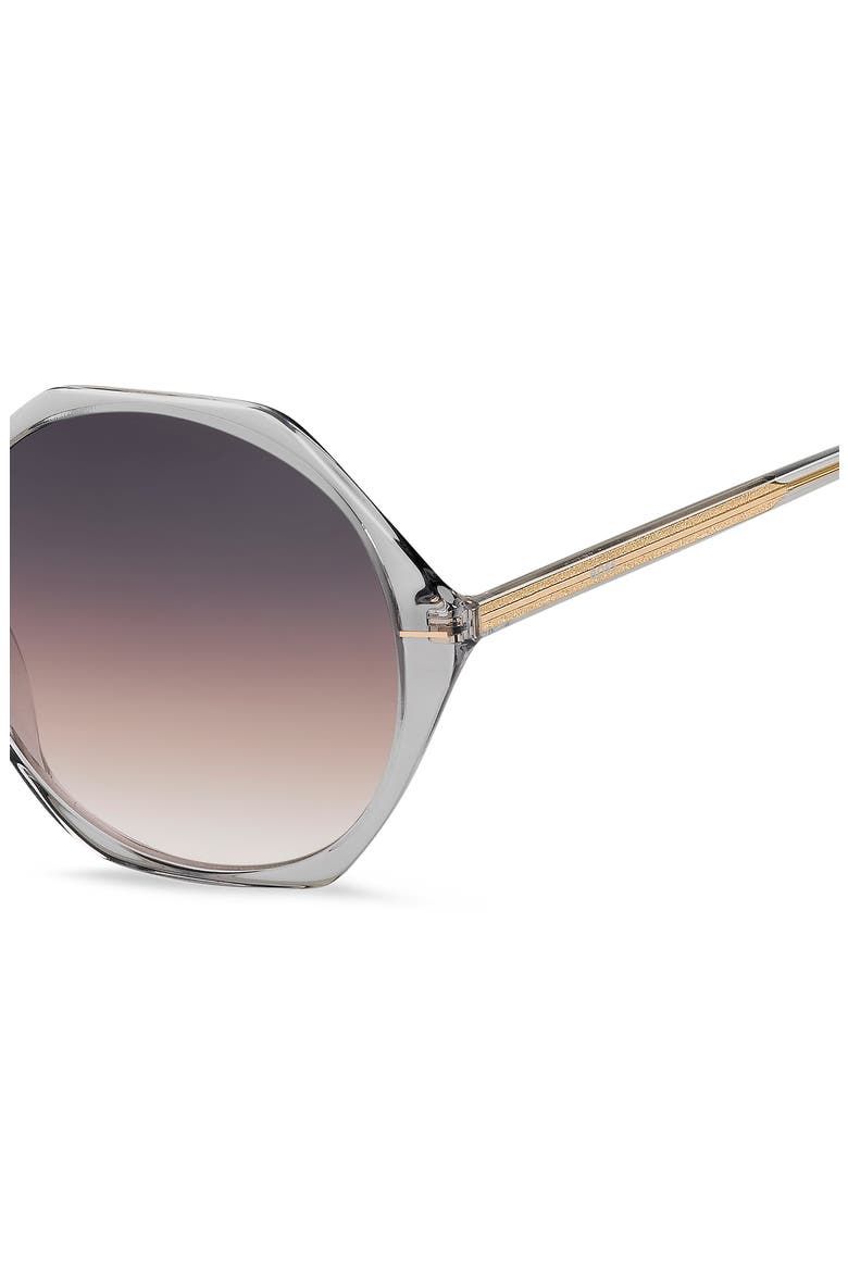 56mm Geometric Sunglasses, Alternate, color, 0KB7-PR