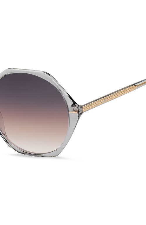 Hugo Boss Boss 56mm Geometric Sunglasses In Gray